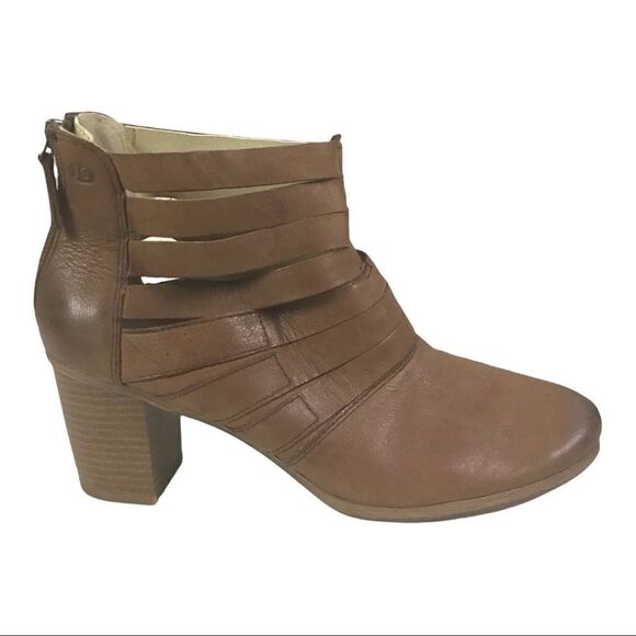 Josef Siebel Ankle Boots Brown Block Heel Bootie - Picture 1 of 12